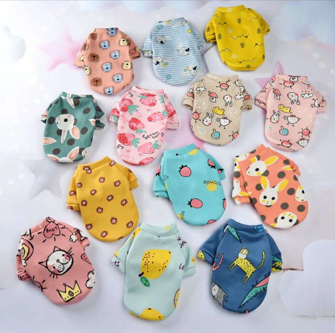 Pet winter cloth velvet clothe for cat/dog - multicolour