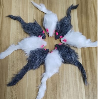 Big Size 1pcs Furry Pet Cat Toys Mice, Cat Toy Mouse, Pet Toys for Cats, Cat Catcher for Feather Tails_img_0