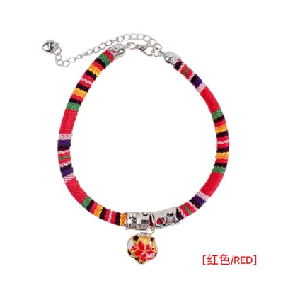 Luxury collar for cat - Red colour_img_1