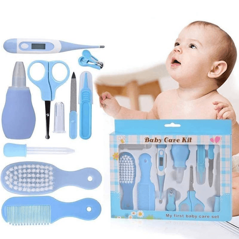 10 Pcs New-born Baby Kids Health Care Kit Set ( Pink-Bule )
