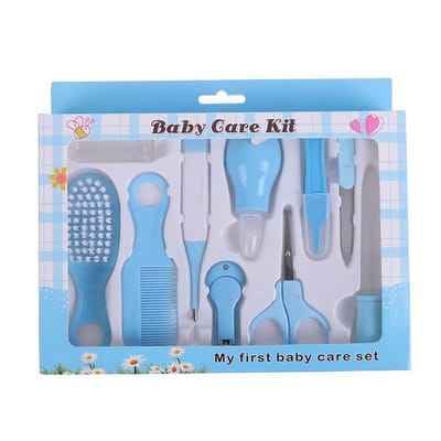 10 Pcs New-born Baby Kids Health Care Kit Set ( Pink-Bule )_img_1