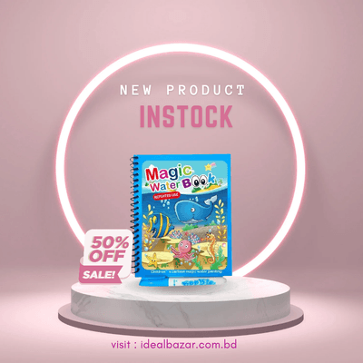 Magic Water Coloring Painting Reusable Book For Kids - Magic Book_img_0