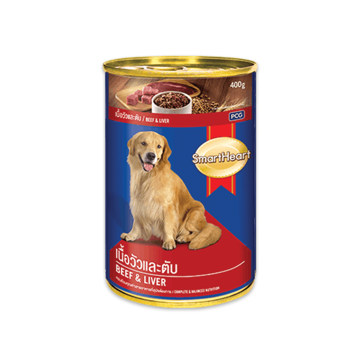 SmartHeart Dog Food Beef & Liver Can 400 gm