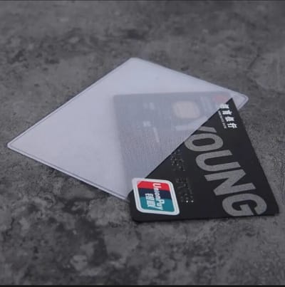 5 Pcs Horizontal Transparent PVC Card Holder, Safe from Damage/Scratch_img_0