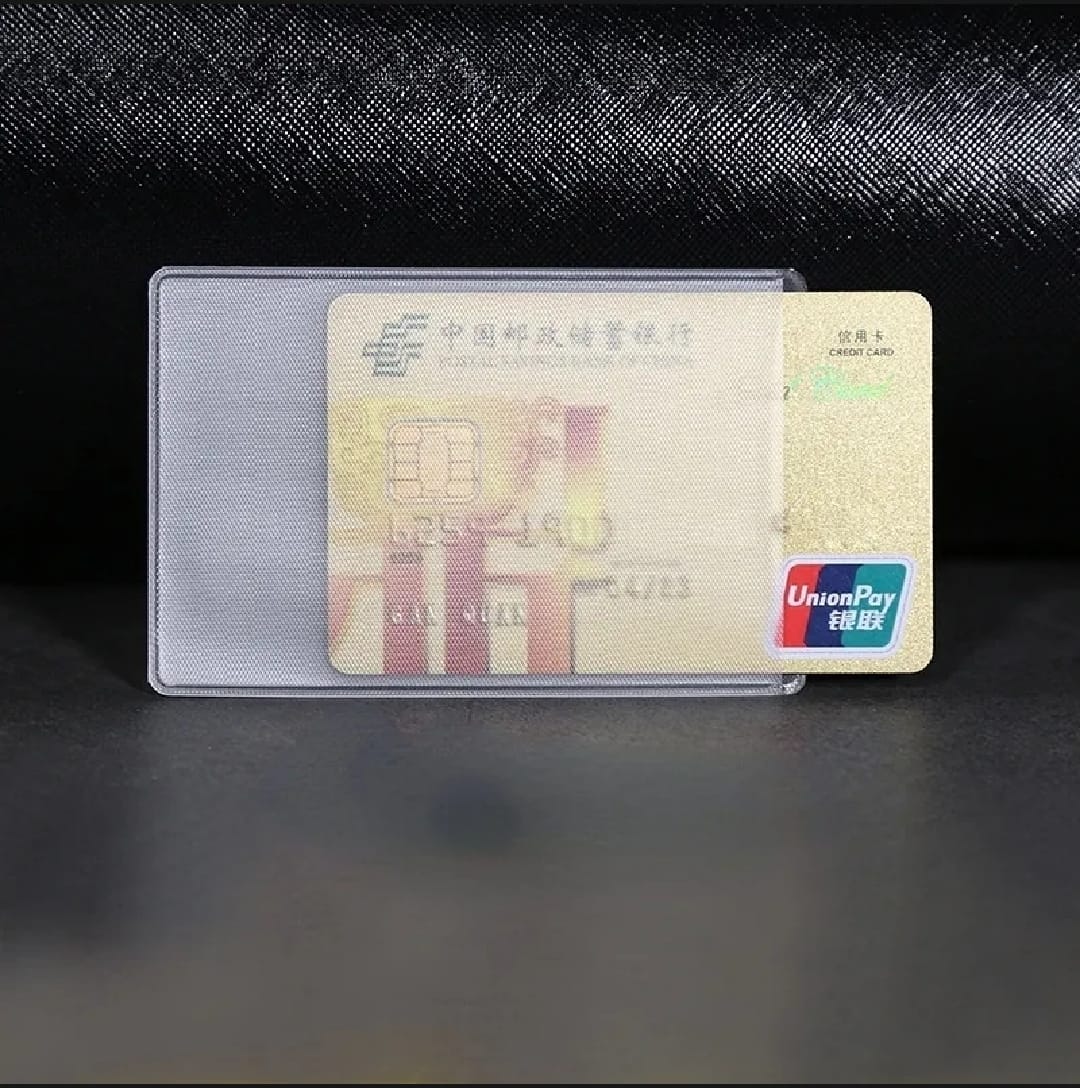 5 Pcs vertical Transparent PVC Card Holder, Safe from Damage/Scratch
