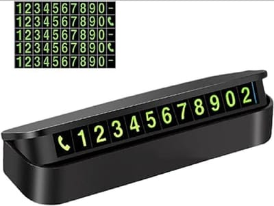 Phone Number In The Car Bulldog Temporary Parking Card Night Luminous Phone Number Car Plate Car Accessories Styling Car Sticker By Zikra Exclusive_img_3
