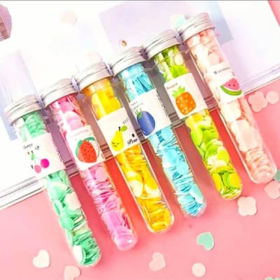 Travel Soft Paper Soap Flower Design Tube Shape Bottle (Pack of 1)_img_0