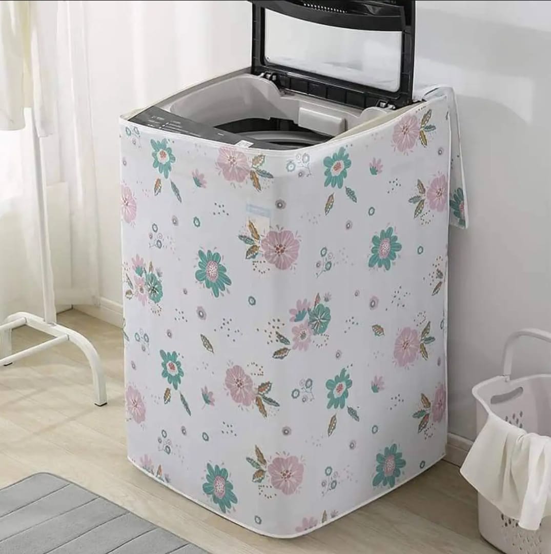 (Top Loading Washing Cover Flower Design) Top Loading Waterproof Washing Machine Dust Cover