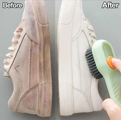 Shoes Clothes Brush with Soap Dispenser Automatic Liquid Discharge Bathroom Laundry Scrub Soft Cleaning Brushes Household Tools_img_0