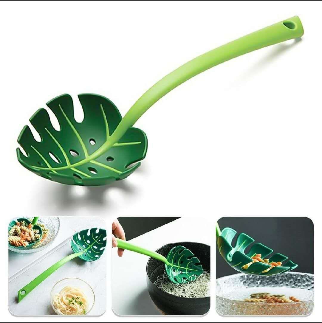 Jungle Leaves Style Multipurpose Spoon For Curry/Soup/Noodles/Sweets/Salad - Enhance Your Dining Experience With This Stylish Spoon