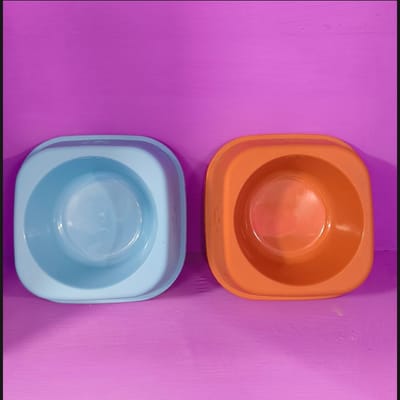 1pc Random Color Paw Prints Cat Bowl, Cat Food Plate, Cat Water Dish, Anti-Tipping Design, Pet Feeding Bowl_img_4