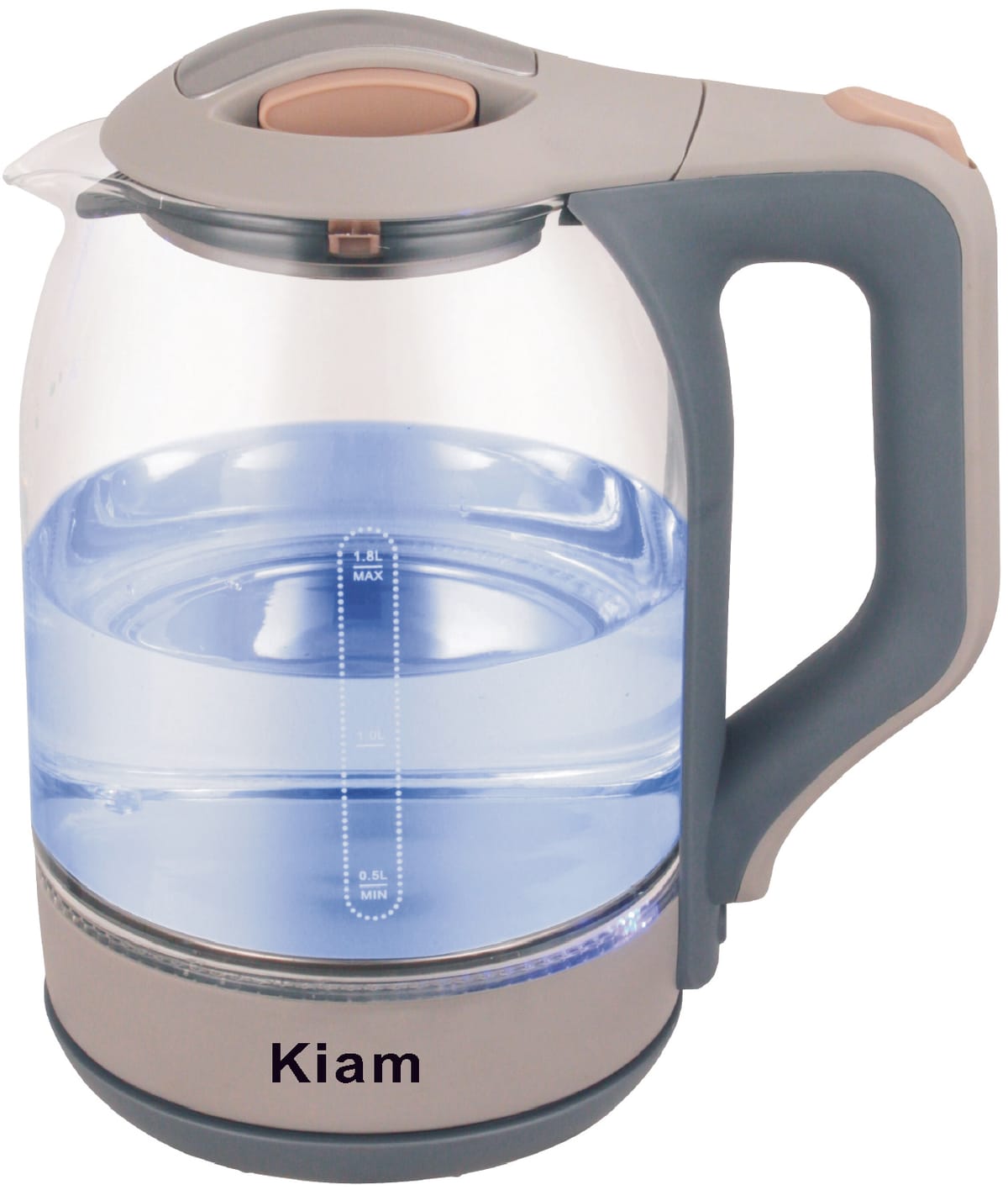 Kiam Electric Kettle With Glass BL-002 (1.8 Ltr)