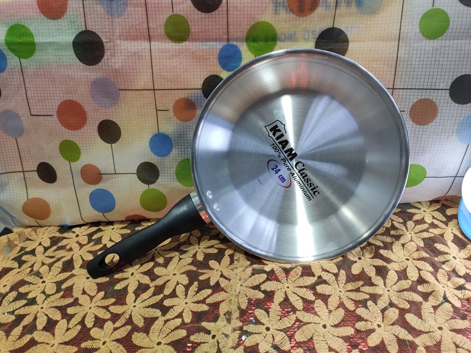 Kiam Aluminium Frypan 24 Cm Without Glass Lid