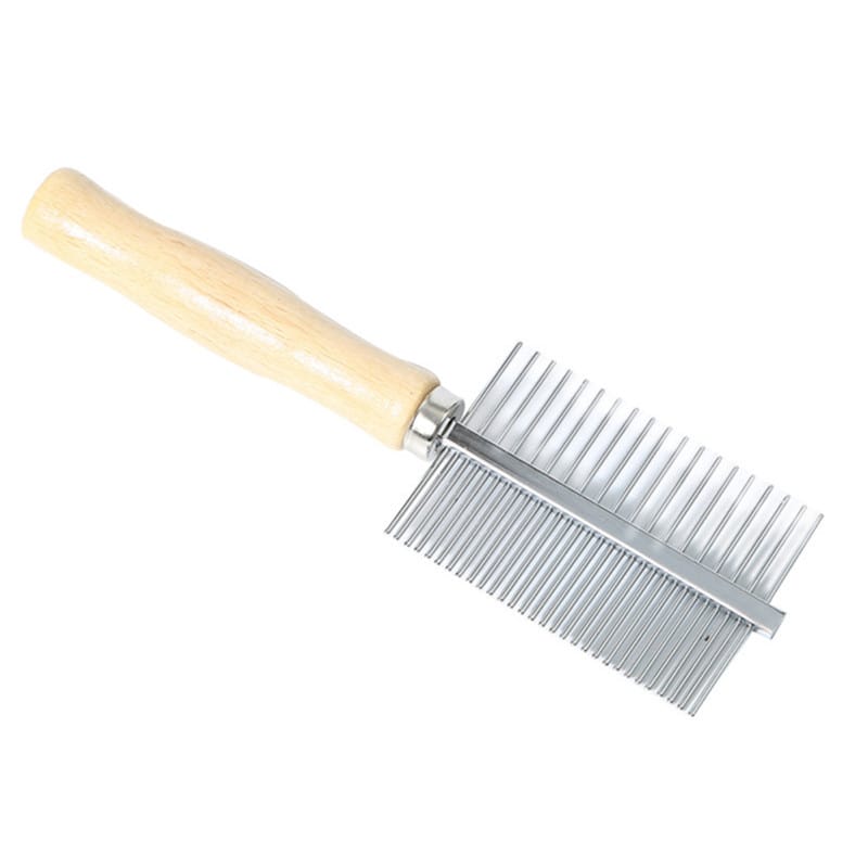 Double Sided Wooden Dog Cat Hair Comb