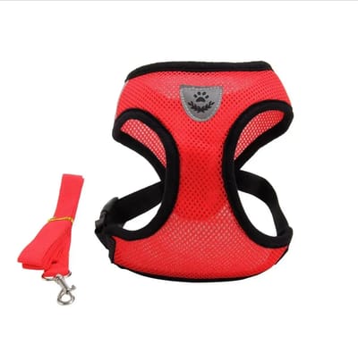 (M Size) Cat Pet Kitten Cats/Small Dog Puppy Jacket Harness & Leash Breathable Reflective_img_3