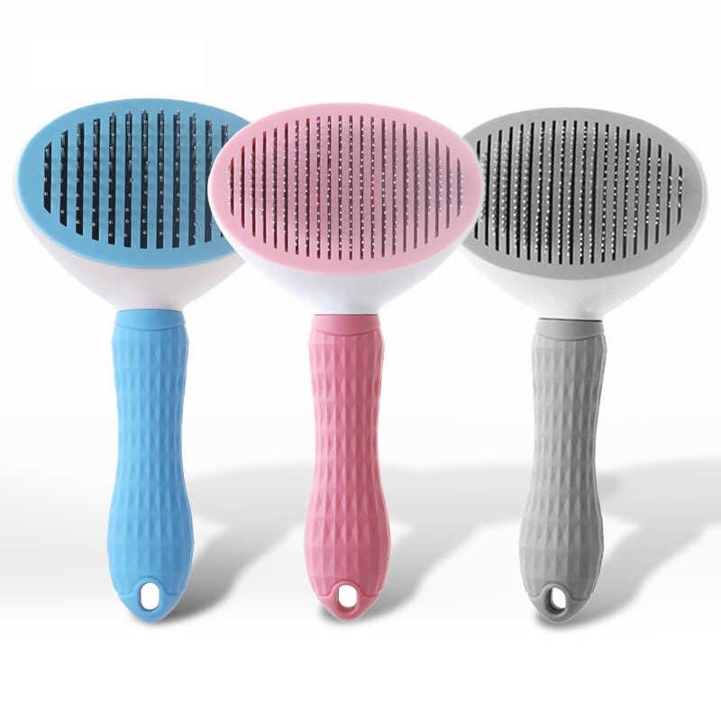 Dog Cat Brush Self Cleaning Slicker Pet Grooming Brushes Hair Remover Comb Tools